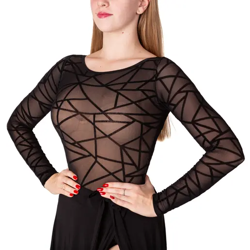 Karla line, Damen-Latinobody mit langen Ärmeln