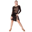 Karla line, Damen-Body für Latin mit langen Ärmeln - Schwarz