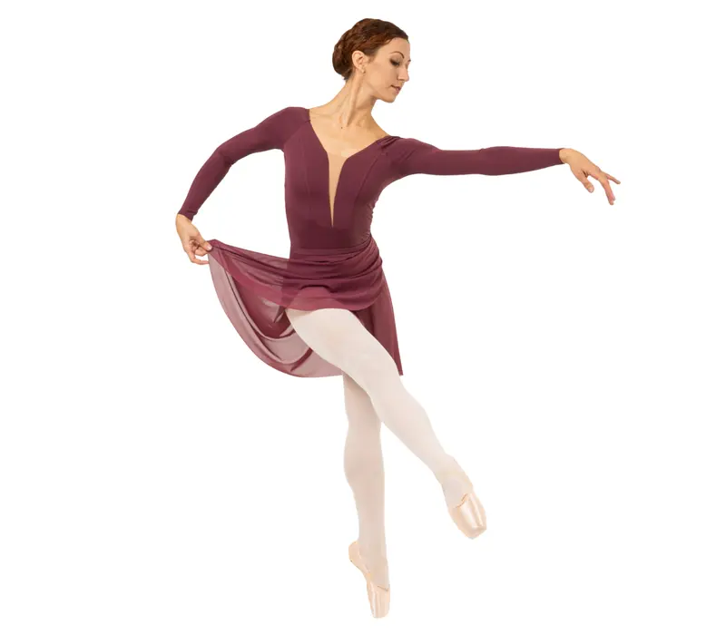 Le Secret Danica, Damen-Trikot mit langen Ärmeln - Violett - Italian plum GP