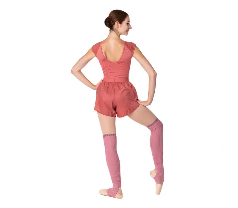 Lesson, kurze weite Trainingsshorts - Rosa - Dusty Rose