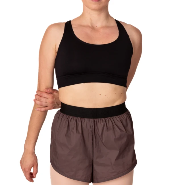Lesson, kurze, weit geschnittene Trainingsshorts Lesson, kurze weite Trainingsshorts - Kaffee - Mocco GP