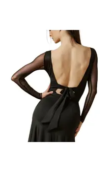 Jadore Mesh, Damen-Body mit enganliegenden Ärmeln.