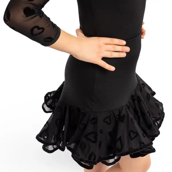 Grand Prix Ruby lips, Rock mit Küsschen für Mädchen