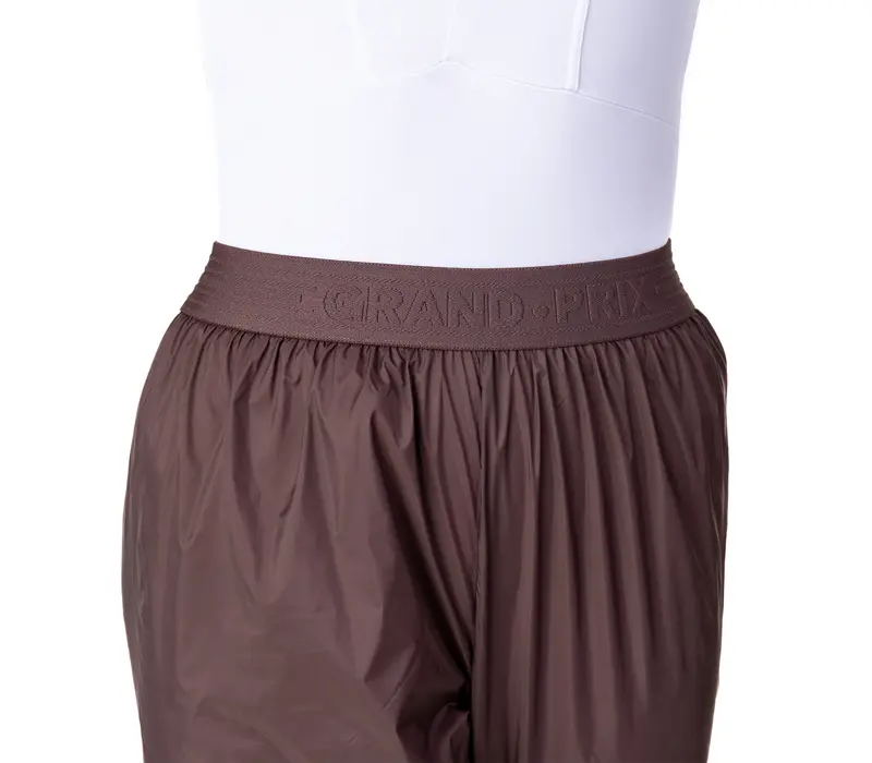 Sauna Lesson, Damen lange Raschelhose zum Aufwärmen - Kaffee - Mocco GP