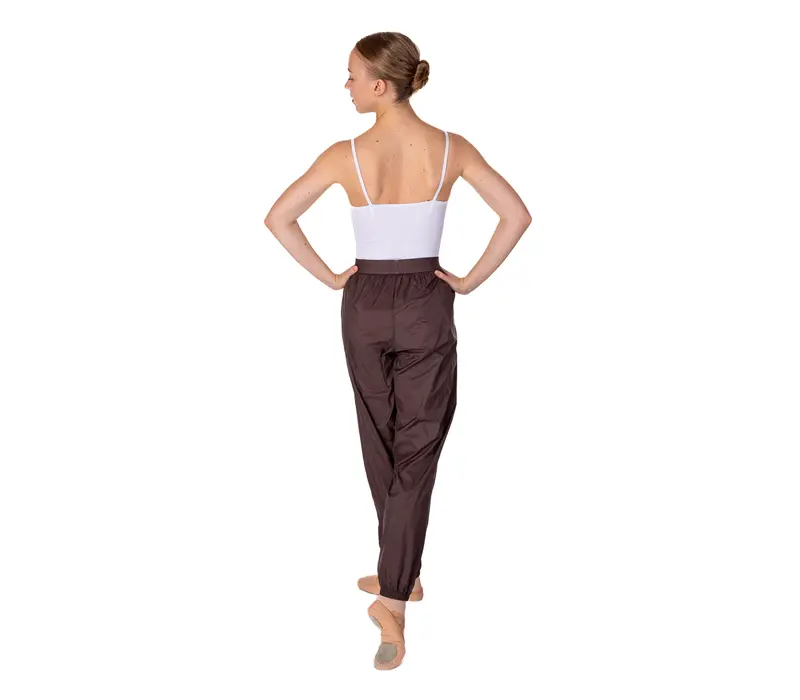 Sauna Lesson, Damen lange Raschelhose zum Aufwärmen - Kaffee - Mocco GP