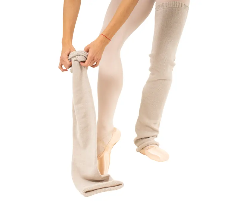 Intermezzo Ganesha, gestrickte Stulpen - Beige