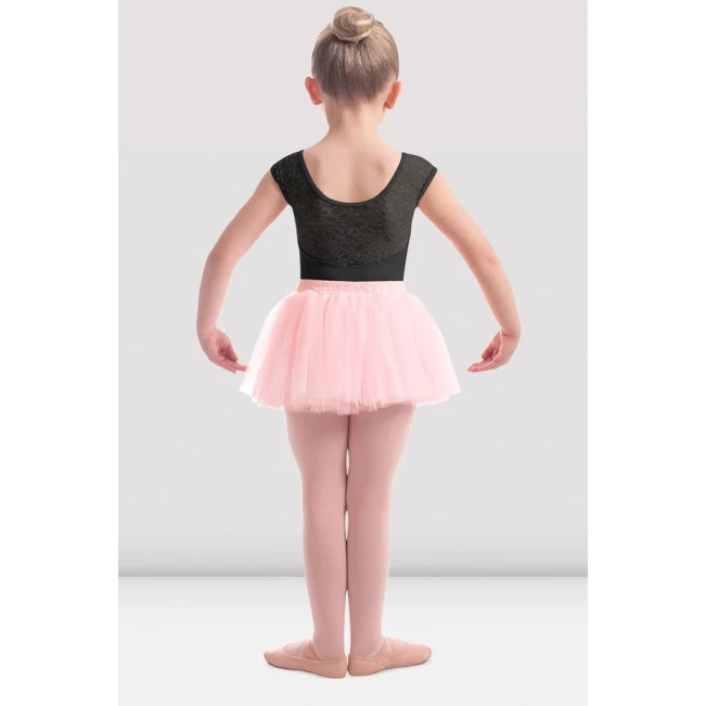 Mirella Daidy, Trikot für Mädchen mit Spitze Mirella Daidy, Mädchen-Tanztrikot mit Spitze - Schwarz