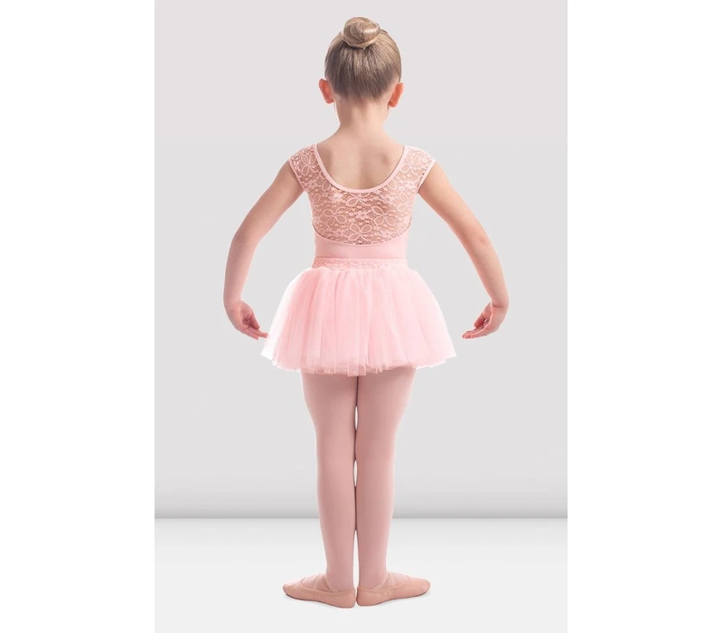 Mirella Daidy, Tanztrikot für Mädchen mit Spitze - Rosa - light pink