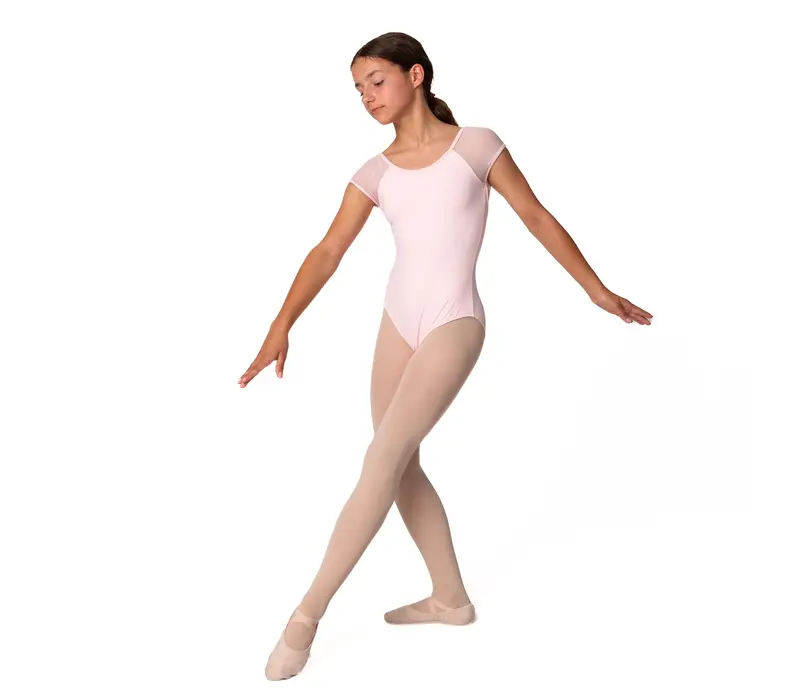 Mirella Soft-Mesh-Trikot mit Kappenärmeln, Kindertrikot - Pink Bloch Mirella Soft-Mesh-Trikot mit Kappenärmeln, Kindertrikot - Pink Bloch