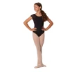 Mirella Soft Mesh Cap-Sleeve-Trikot, Kindertrikot - Schwarz
