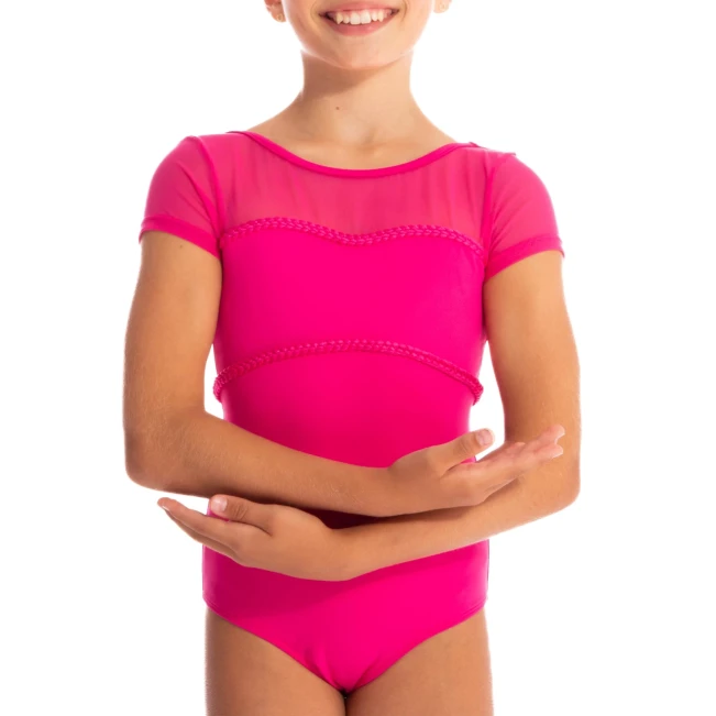 Mirella Miami, Mädchen-Trikot mit kurzen Ärmeln Mirella Miami, Mädchen-Trikot mit kurzem Ärmel - Rosa - Hot Pink