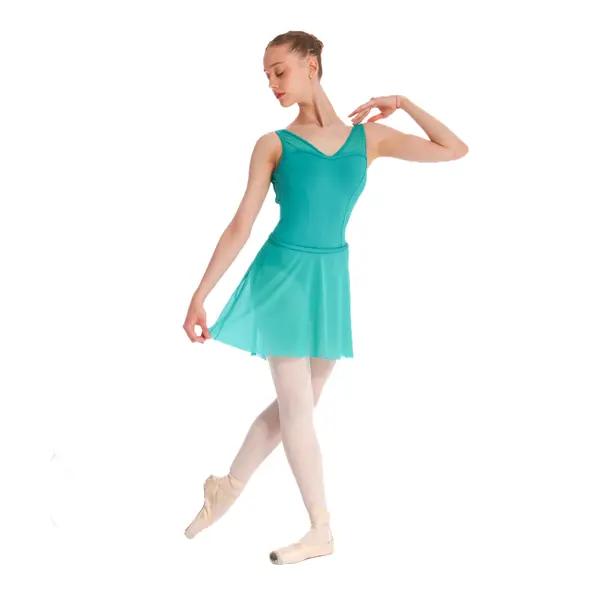 Mirella Miami V-Ausschnitt, tiefer Rücken, Damen-Turnanzug mit breiten Trägern