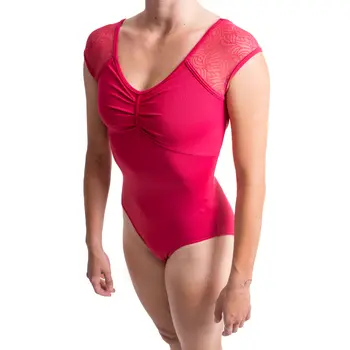 Seville strap back leotard, Damen-Trikot mit Ärmel