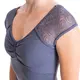 Seville strap back leotard, Damen-Trikot mit Ärmel