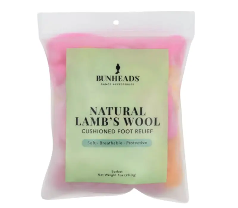 Bunheads Bamboo Lamb´s Wool, Naturwolle – Pfirsich – peach