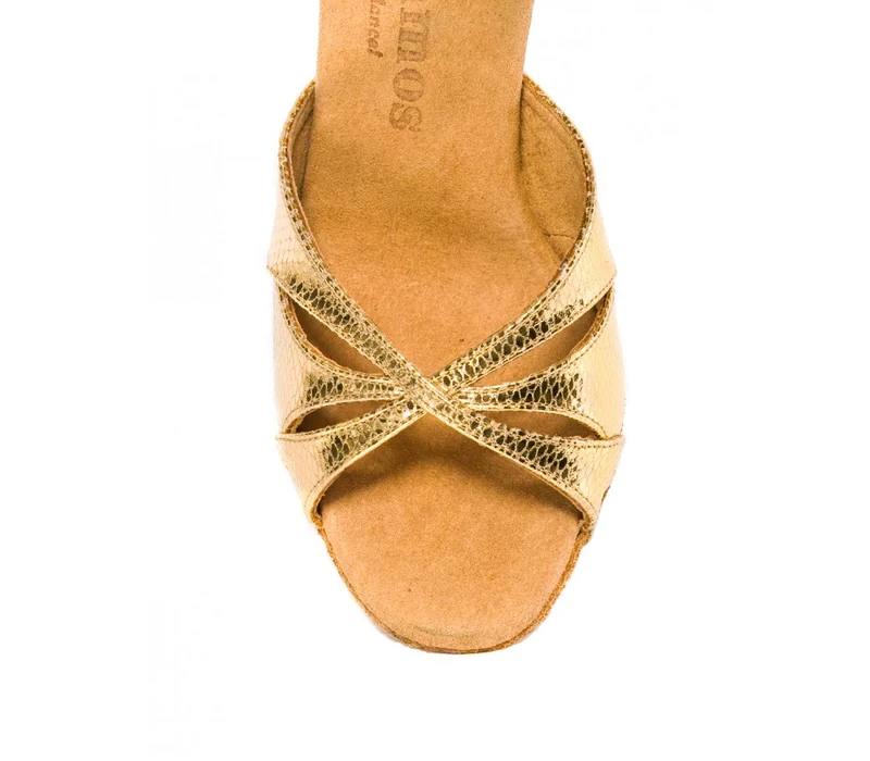 Rummos Exclusive, Schuhe für Gesellschaftstanz - Goldene Schlangenhaut Rummos