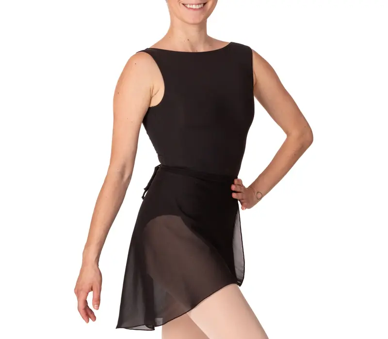 Rumpf, Damen-Wickelrock Rumpf, Wickel-Damenrock - Schwarz