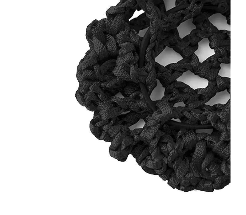 Rumpf Dutt-Abdeckung, farbiges Haarnetz für den Dutt - Schwarz