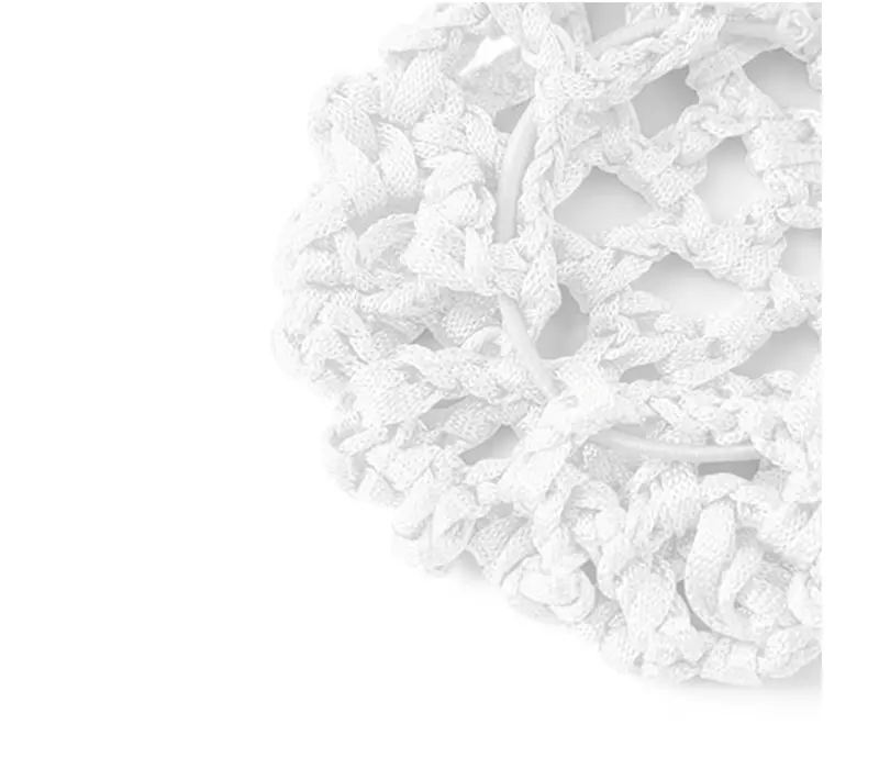 Rumpf Dutt-Abdeckung, farbiges Haarnetz für den Dutt - Weiß