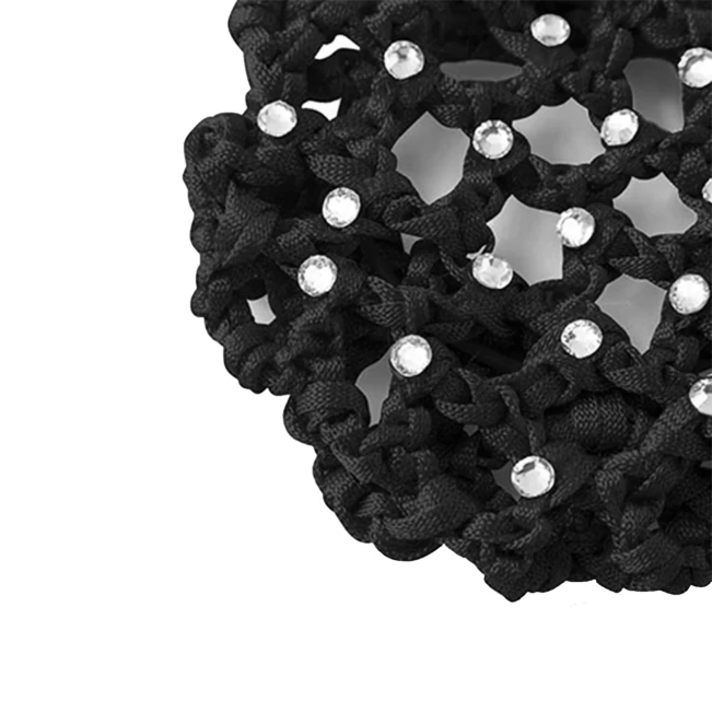 Rumpf Bun cover, farbiges Haarnetz für den Dutt mit Kristall Rumpf Bun cover, farbiges Haarnetz für den Dutt mit Kristall