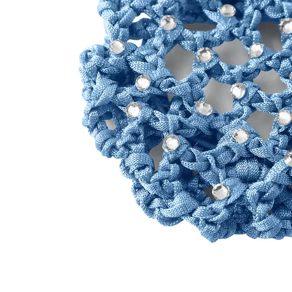 Rumpf Bun cover, farbiges Haarnetz für den Dutt mit Kristall