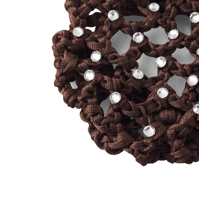 Rumpf Bun cover, farbiges Haarnetz für den Dutt mit Kristall Rumpf Bun cover, farbiges Haarnetz für den Dutt mit Kristall