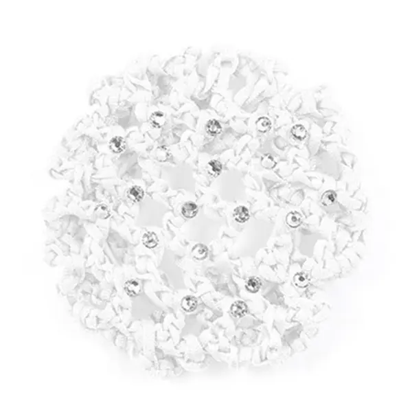 Rumpf Bun cover, farbiges Haarnetz für den Dutt mit Kristall