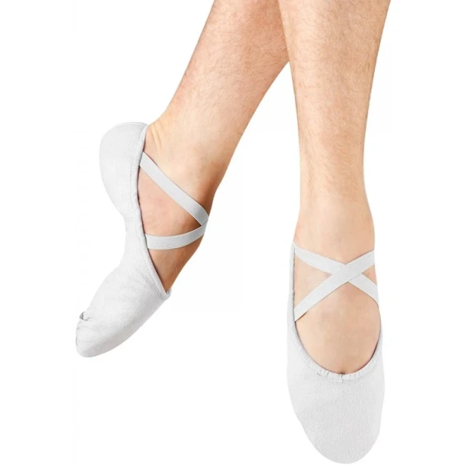Bloch Pump, Ballettschläppchen für Herren - Weiß Bloch Pump, Ballettschläppchen für Herren - Weiß