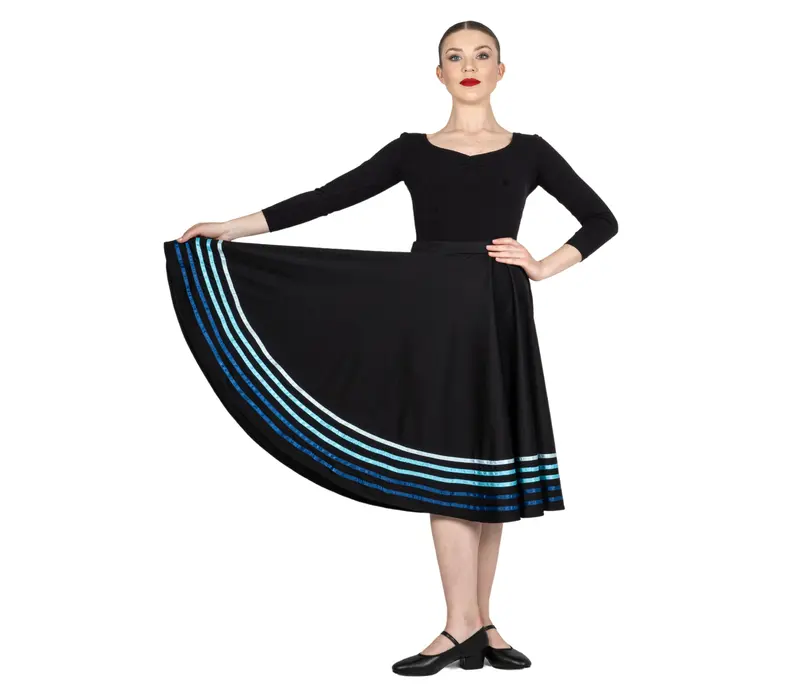 Constanza, Charakterrock – Schwarz/hellblau Sansha