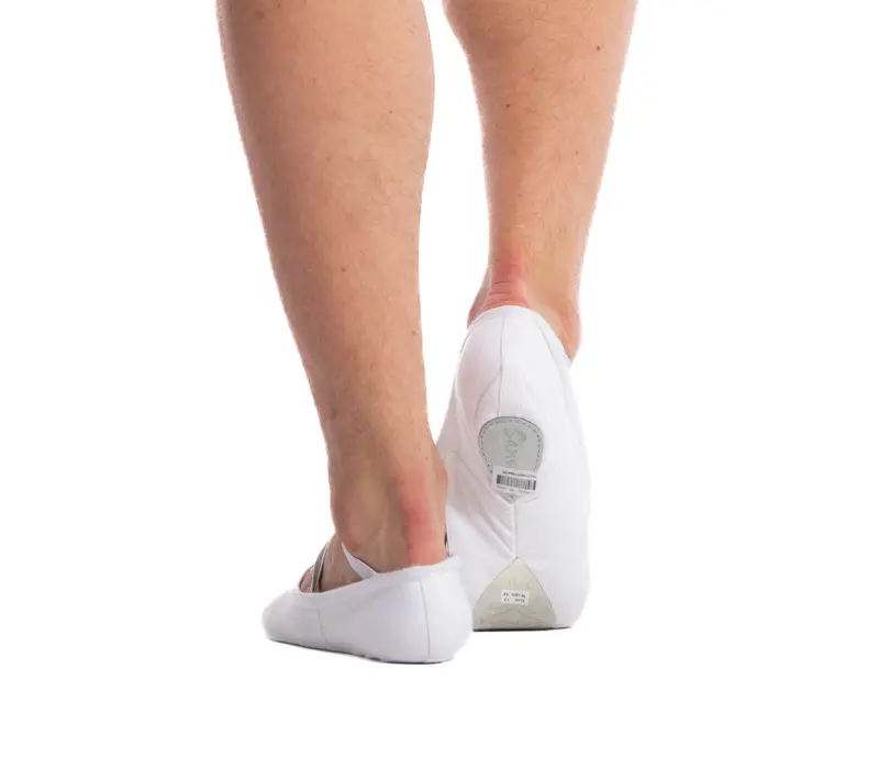 Sansha Pro, Ballettschläppchen aus Canvas für Herren Sansha Pro, Herren-Canvas-Ballettschläppchen - Weiß