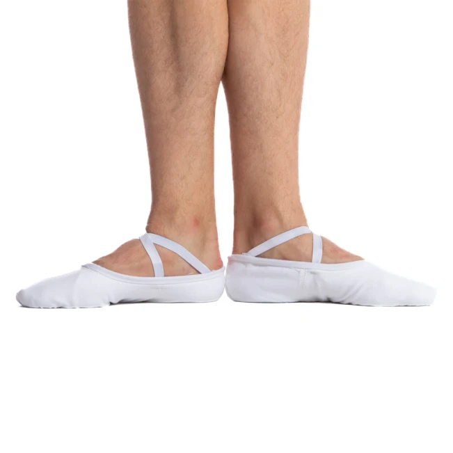 Sansha Pro, Herren-Leinen-Ballettschläppchen - Dunkelgrau Sansha