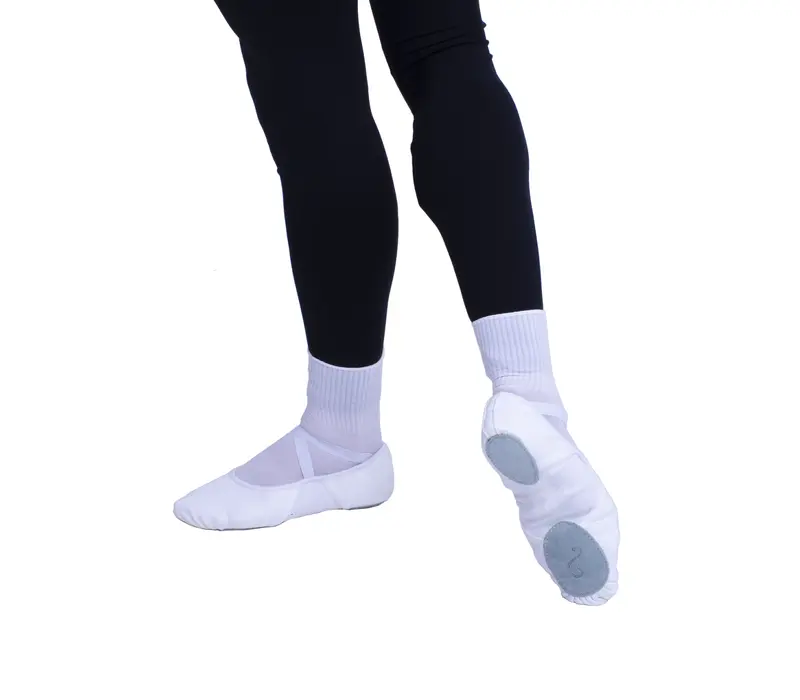 Sansha Silhouette 3C, Herren-Ballettschläppchen - Weiß