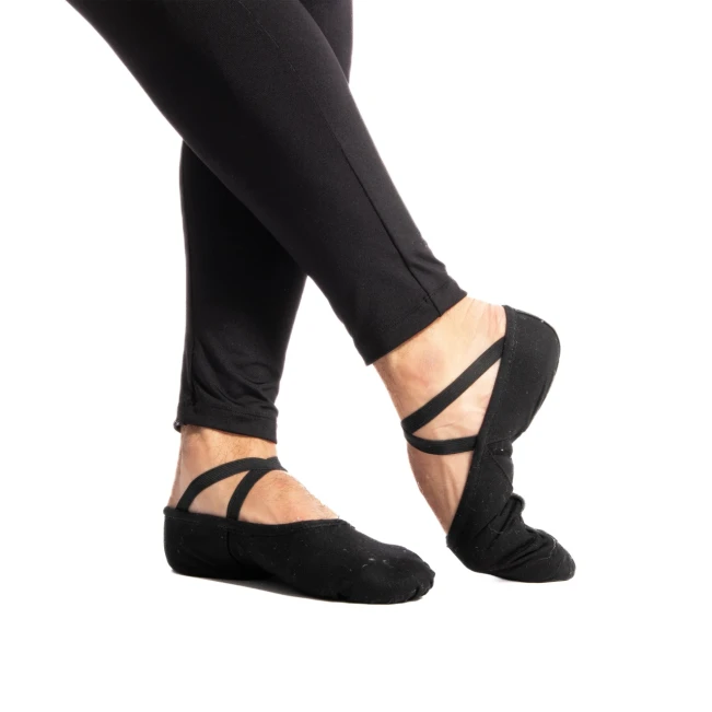 Sansha Silhouette 3C, Herren-Ballettschläppchen - Schwarz Sansha Silhouette 3C, Herren-Ballettschläppchen - Schwarz