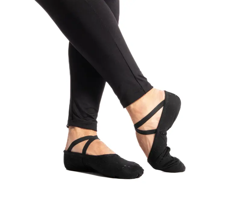 Sansha Silhouette 3C, Herren-Ballettschläppchen - Schwarz