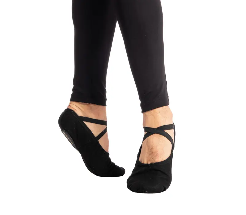 Sansha Silhouette 3C, Herren-Ballettschläppchen - Schwarz
