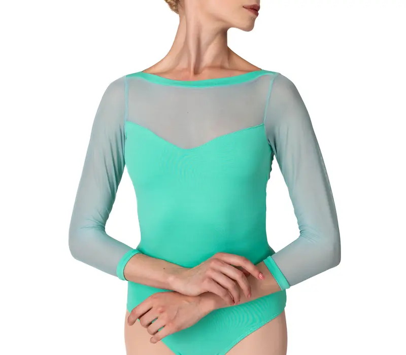 So Danca Elise, Trikot mit dreiviertellangem Netzärmel - Grün - Mint