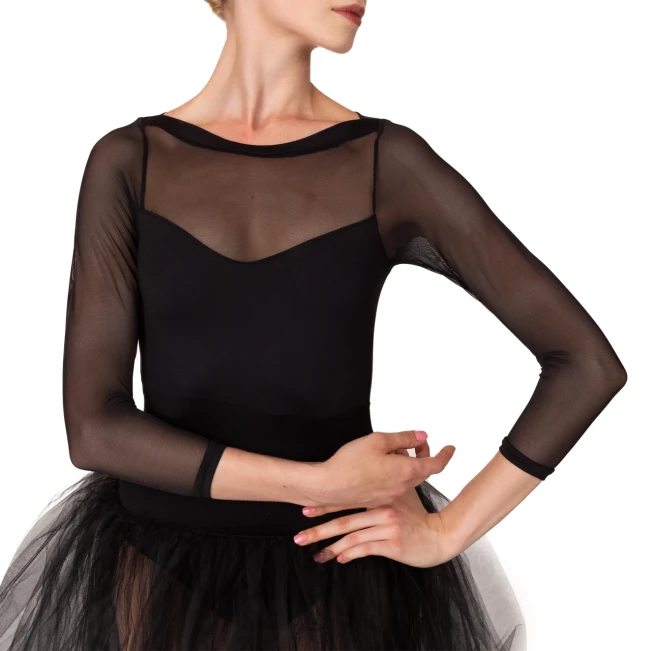 So Danca Elise, Trikot mit dreiviertellangen Netzärmeln So Danca Elise, Trikot mit dreiviertellangen Netzärmeln