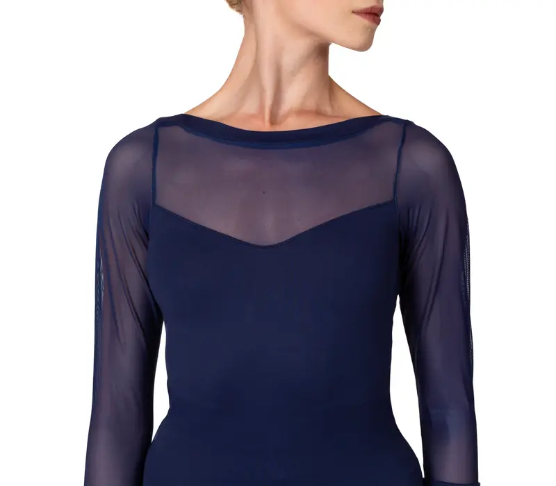 So Danca Elise, Trikot mit dreiviertellangem Mesh-Ärmel - Blau - Navy