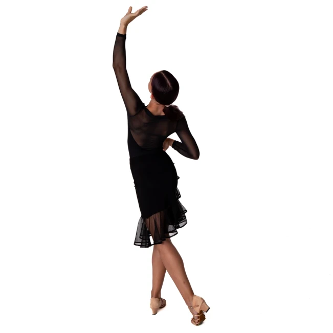 So Danca Elise Ballroom, Mädchen-Trikot mit Dreiviertelärmeln So Danca Elise Ballroom, Mädchen-Trikot mit Dreiviertelärmeln - Schwarz