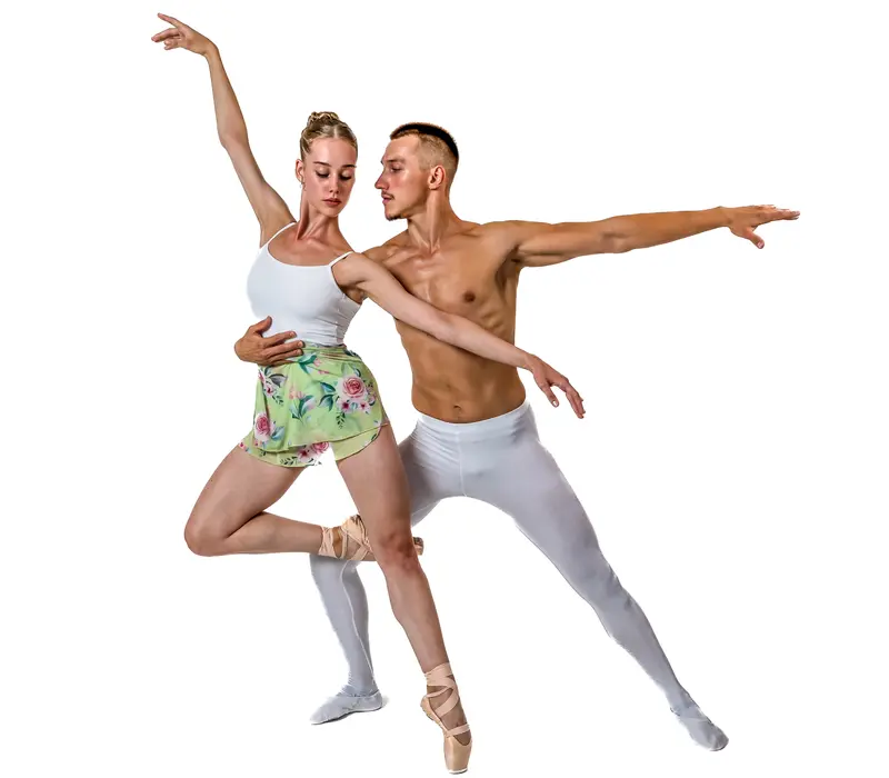 So Danca Floral, Wickelrock - Floral green SoDanca