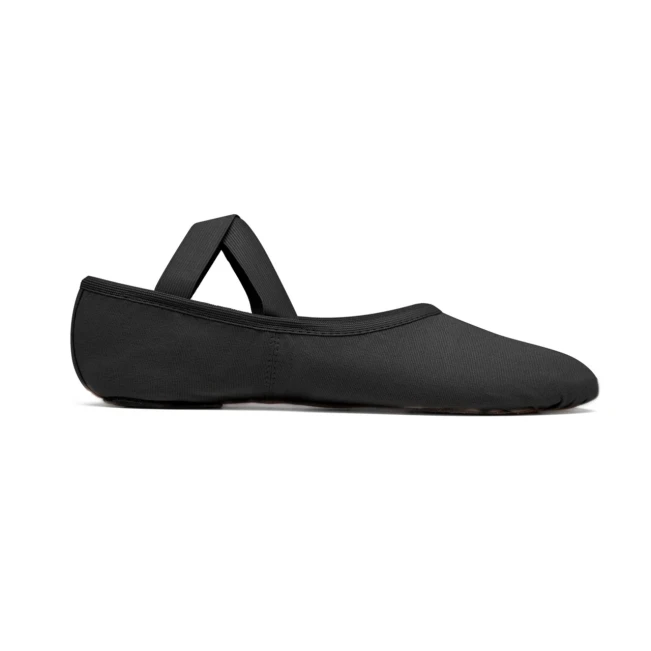 So Danca SD16, elastische Herren-Ballettschläppchen - Schwarz