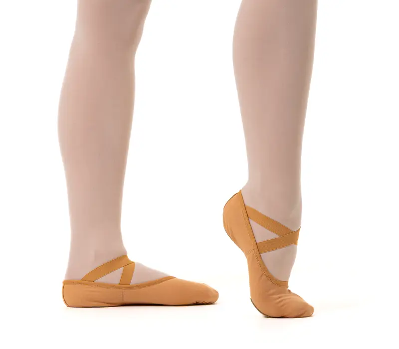 So Danca SD16, elastische Ballettschläppchen für Damen - Hautfarbe - sand