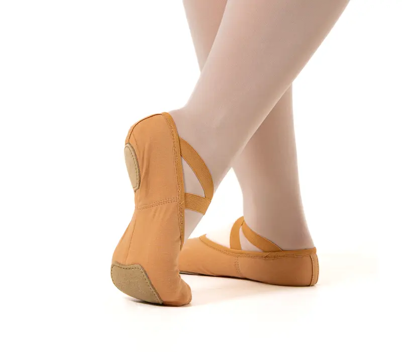 So Danca SD16, elastische Ballettschläppchen für Damen - Hautfarbe - sand