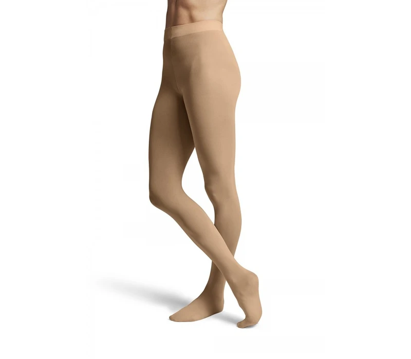 Bloch Mädchen-Strumpfhose mit geschlossenem Fuß – Braun Tan Bloch