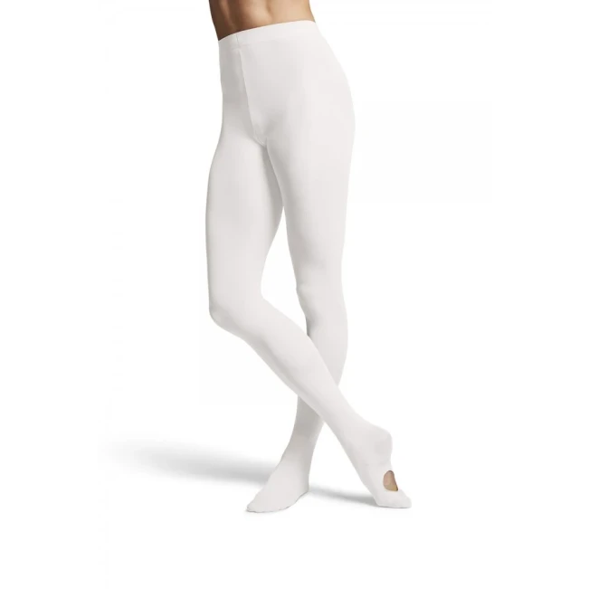 Bloch konvertierbare Strumpfhose für Mädchen - Weiß