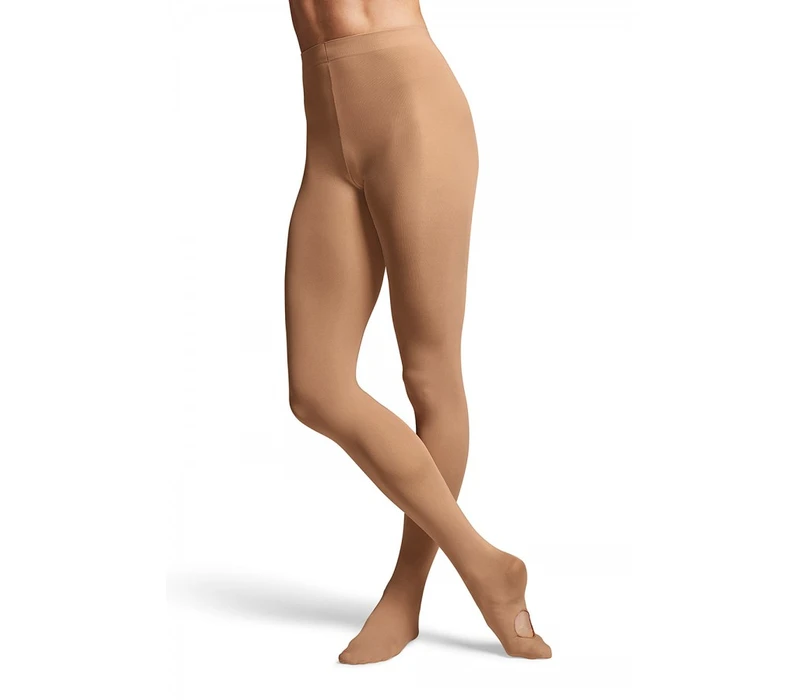 Bloch Convertible Strumpfhose für Mädchen - Braun Tan Bloch
