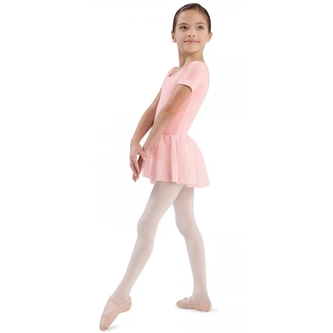 Bloch Tiffany, Baumwoll-Trikot mit kurzem Ärmel und mit Röckchen - Rosa - light pink Bloch Tiffany, Baumwoll-Trikot mit kurzem Ärmel und mit Röckchen - Rosa - light pink