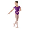 Bloch Dujour, Mädchen-Trikot mit kurzem Ärmel - Aubergine-Lila Bloch Bloch Dujour, Mädchen-Trikot mit kurzem Ärmel - Aubergine-Lila Bloch