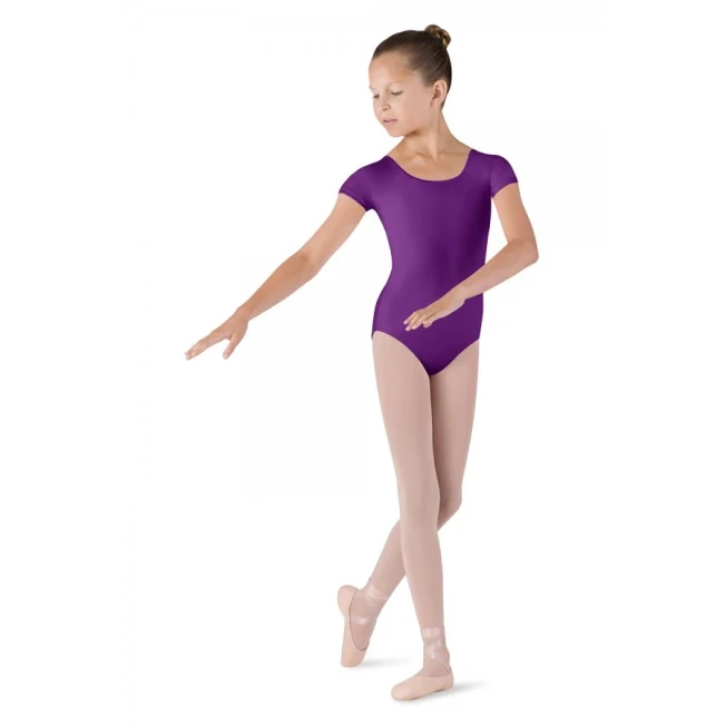 Bloch Dujour, Mädchen-Kurzarmtrikot Bloch Dujour, Mädchen-Trikot mit kurzem Ärmel - Aubergine-Lila Bloch