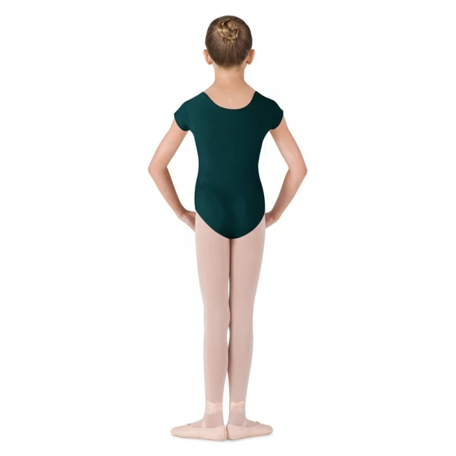Bloch Dujour, Mädchen-Trikot mit kurzem Ärmel - Waldgrün Bloch